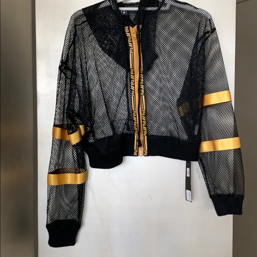 LF BLACK mesh jacket NWT